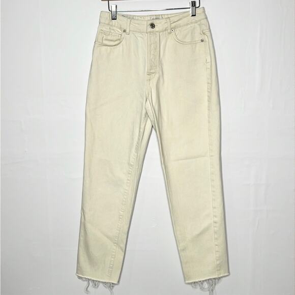 SELECTED Femme slim high rise cream color jean’s size 28. - Picture 2 of 11